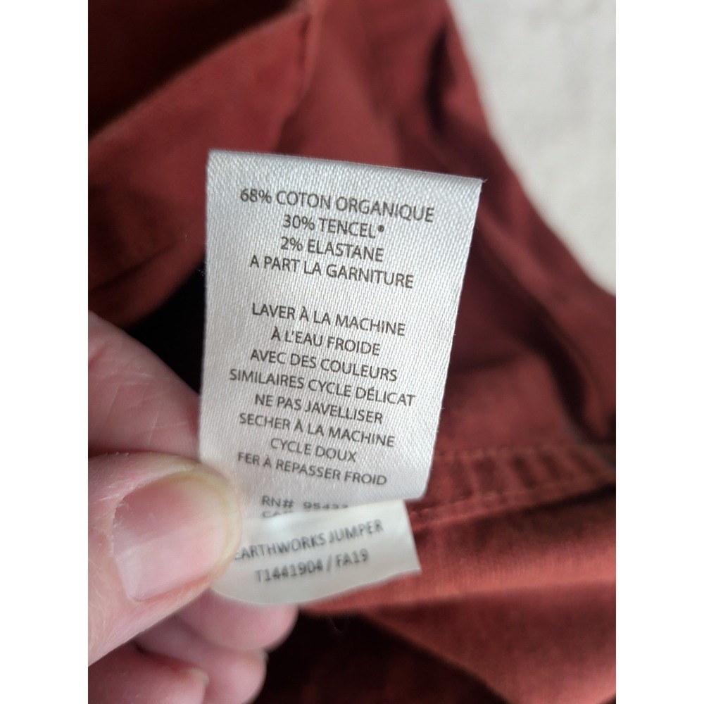 Toad and Co - Earthworks Jumper Dress in Rust Red - Picture 7 of 7